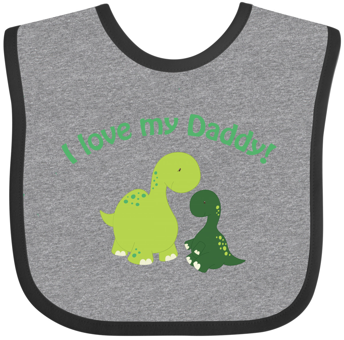 Inktastic I Love My Daddy Dinosaurs Baby Bib Dinosaur Fathers Day Dad Gift - Picture 2 of 9