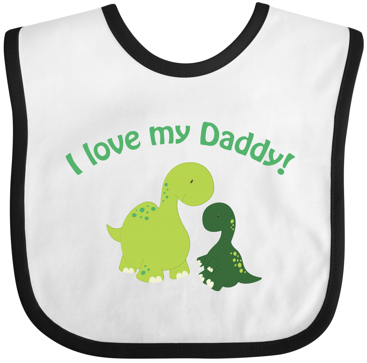 Inktastic I Love My Daddy Dinosaurs Baby Bib Dinosaur Fathers Day Dad Gift - Picture 6 of 9