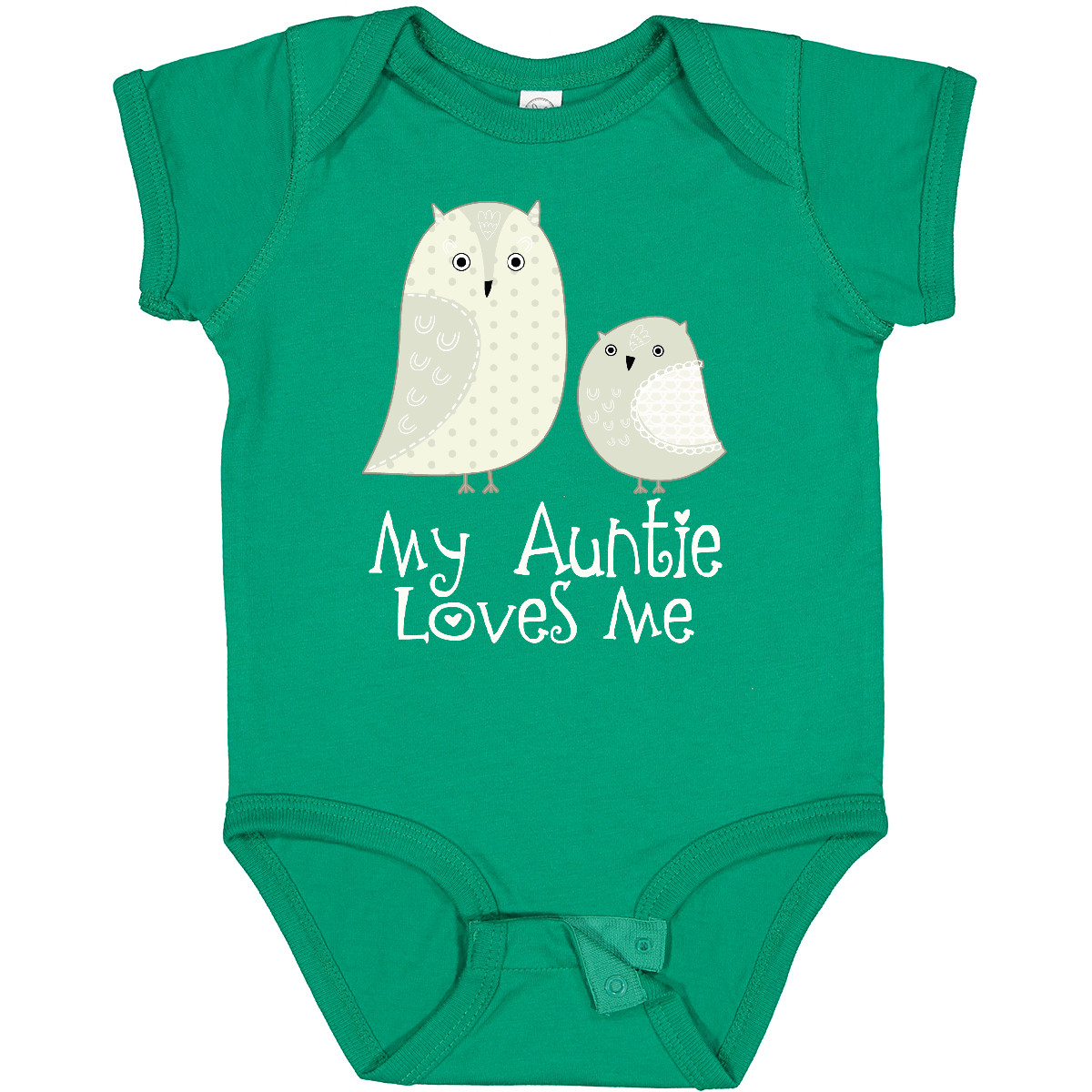 Inktastic My Auntie Loves Me Owl Baby Bodysuit Aunt Niece Nephew Childs Kids Of - Picture 12 of 21