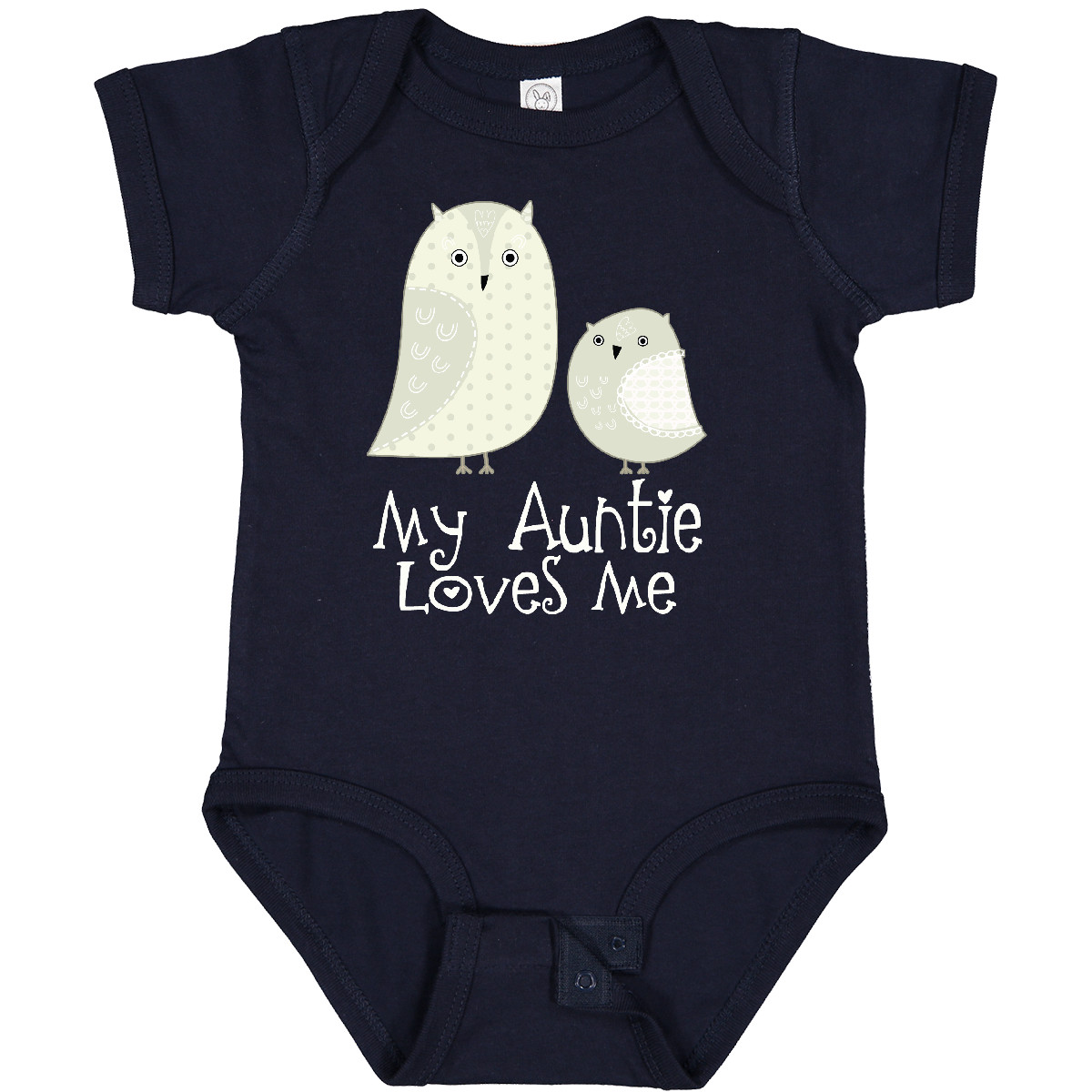 Inktastic My Auntie Loves Me Owl Baby Bodysuit Aunt Niece Nephew Childs Kids Of - Picture 16 of 21