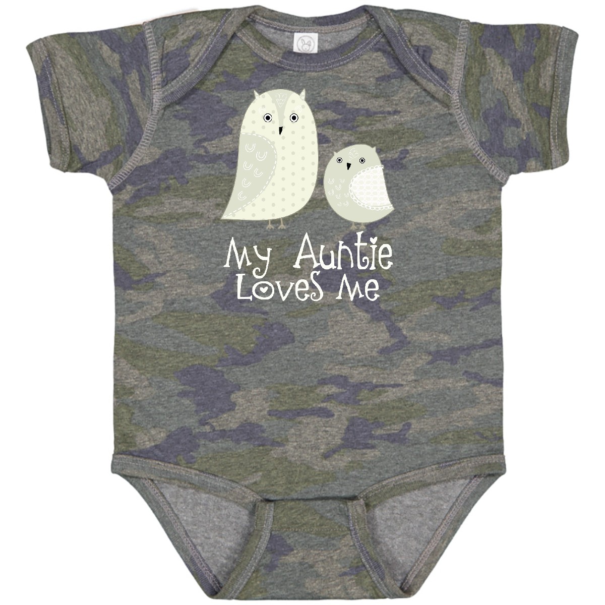 Inktastic My Auntie Loves Me Owl Baby Bodysuit Aunt Niece Nephew Childs Kids Of - Picture 21 of 21