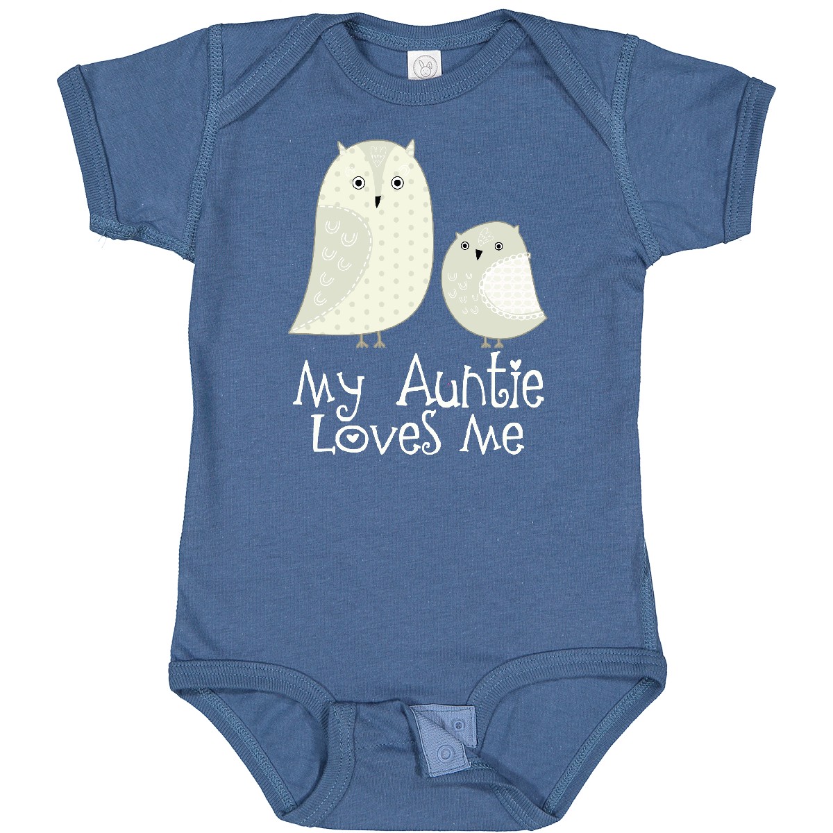 Inktastic My Auntie Loves Me Owl Baby Bodysuit Aunt Niece Nephew Childs Kids Of - Picture 11 of 21