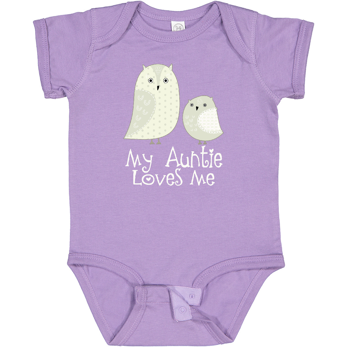 Inktastic My Auntie Loves Me Owl Baby Bodysuit Aunt Niece Nephew Childs Kids Of - Picture 13 of 21