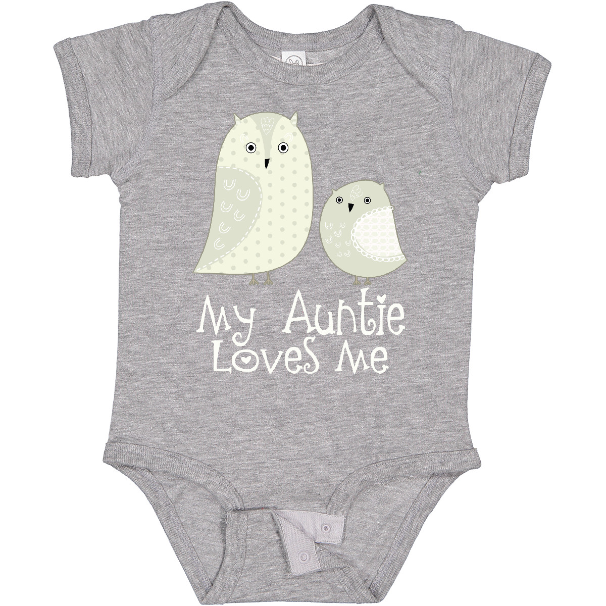 Inktastic My Auntie Loves Me Owl Baby Bodysuit Aunt Niece Nephew Childs Kids Of - Picture 7 of 21
