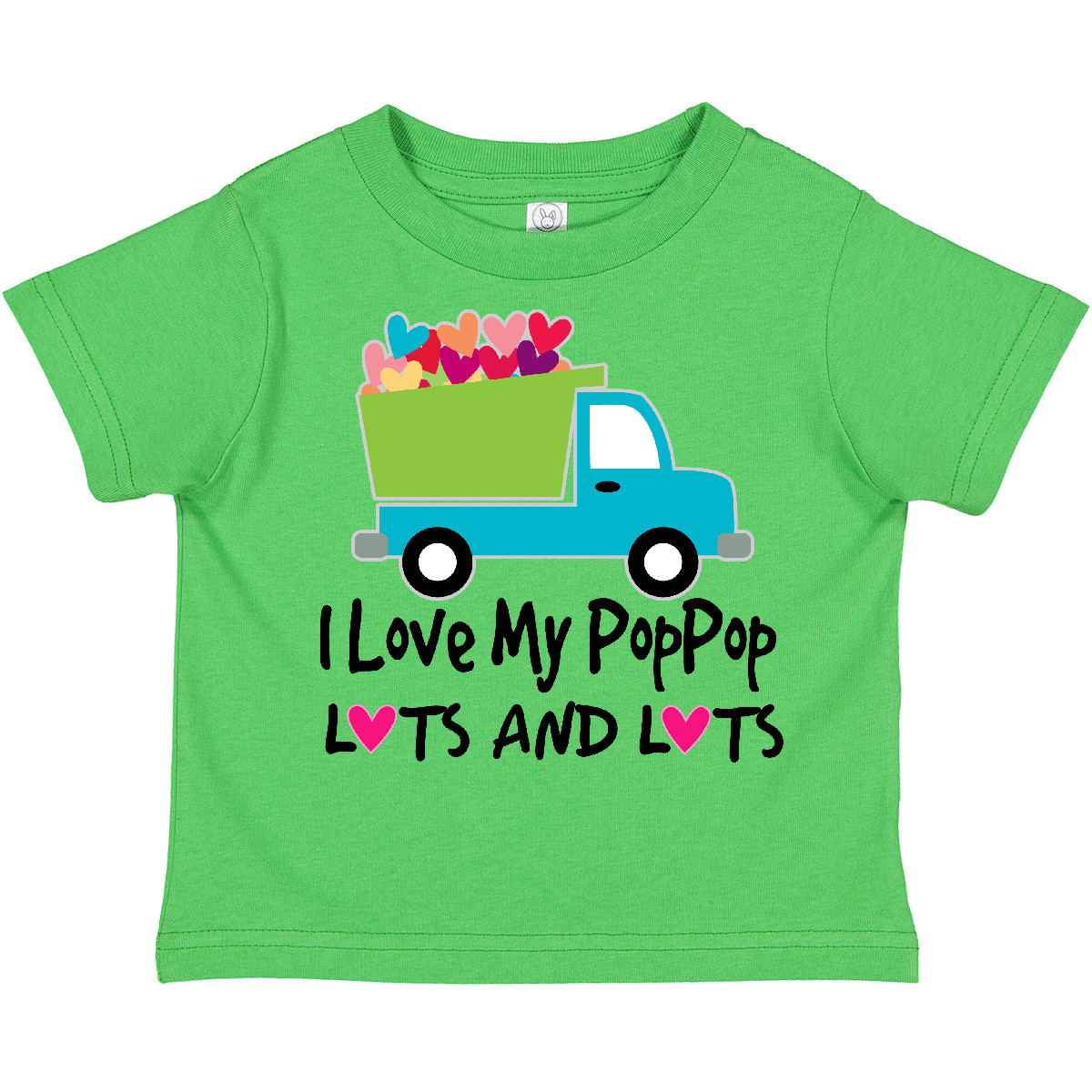Inktastic I Love My PopPop Toddler T-Shirt From Grandchild Childs Cute Grandpa - Picture 2 of 7