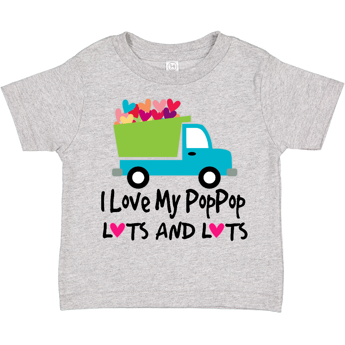 Inktastic I Love My PopPop Toddler T-Shirt From Grandchild Childs Cute Grandpa - Picture 3 of 7