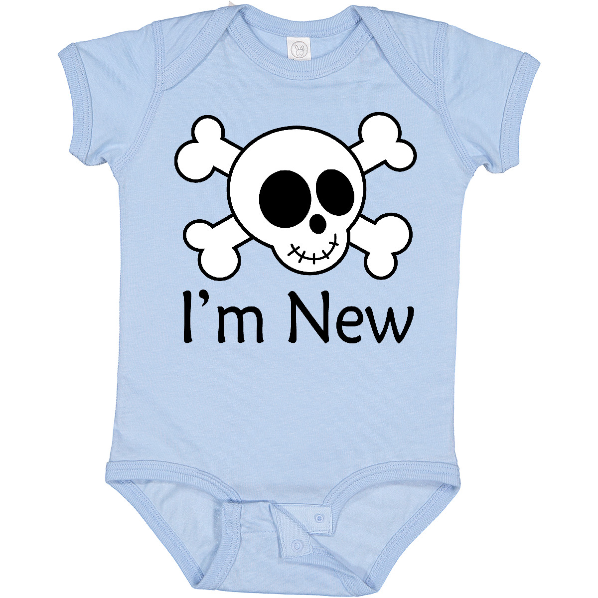 I'm New Cute Skull Baby Bodysuit - Funny Infant Onesie With Skull Design