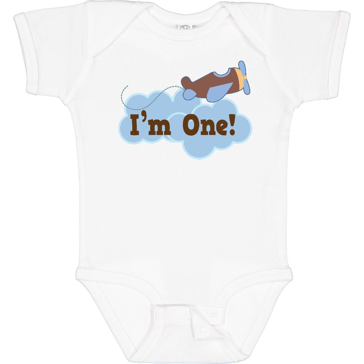 Inktastic 1. Geburtstag Flugzeug I'm One Baby Body First Happy Year Old Flugzeug - Bild 8 von 9