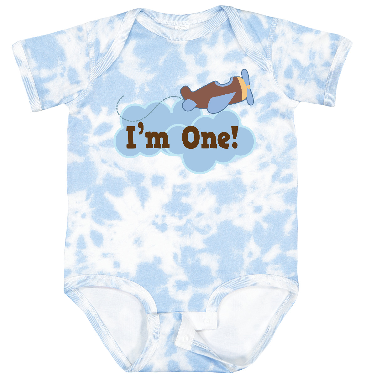 Inktastic 1. Geburtstag Flugzeug I'm One Baby Body First Happy Year Old Flugzeug - Bild 7 von 9