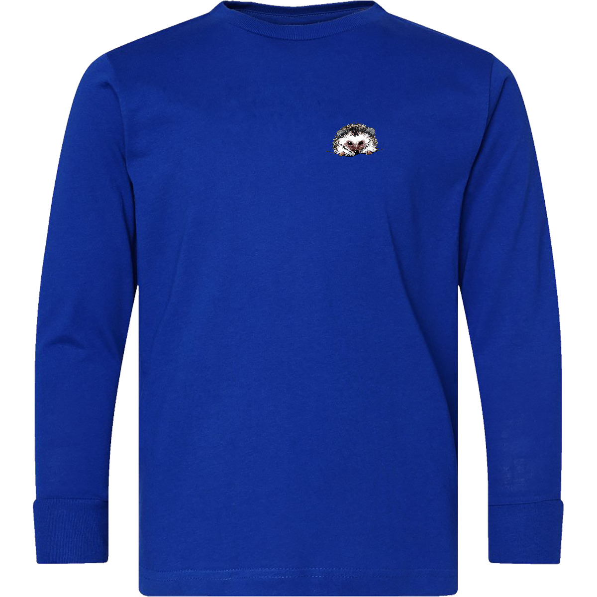 Inktastic Pocket Hedgehog Youth Long Sleeve T-Shirt - KiniArt Illusion Hedgie - Picture 5 of 6