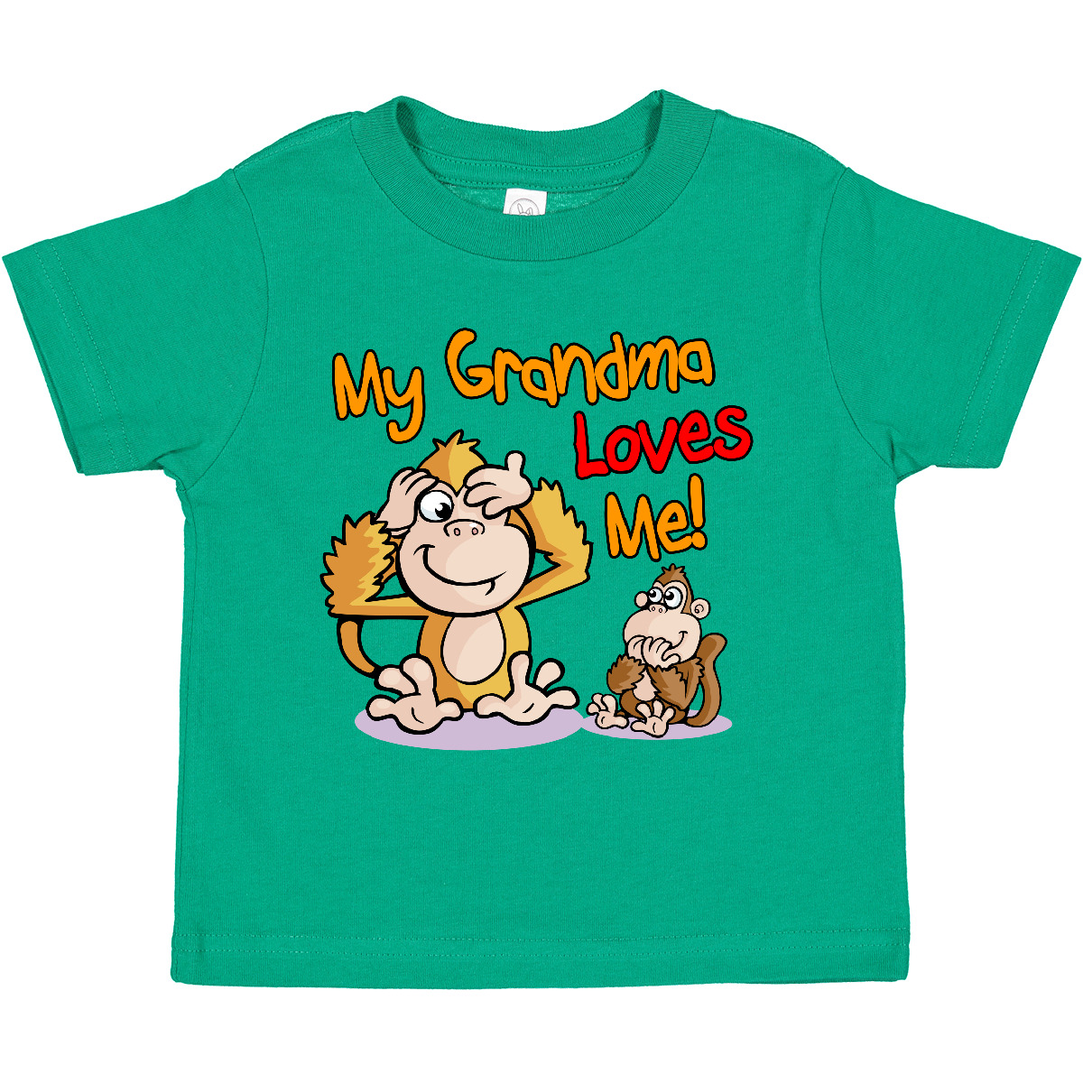 Inktastic My Grandma Loves Me Monkey Toddler T-Shirt Cute Child Preschooler Kid - Picture 8 of 17