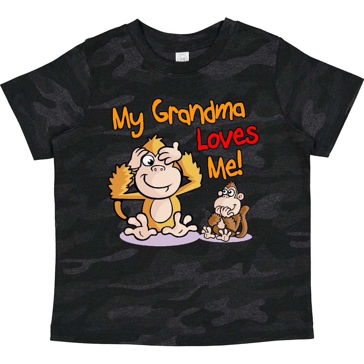 Inktastic My Grandma Loves Me Monkey Toddler T-Shirt Cute Child Preschooler Kid - Picture 14 of 17