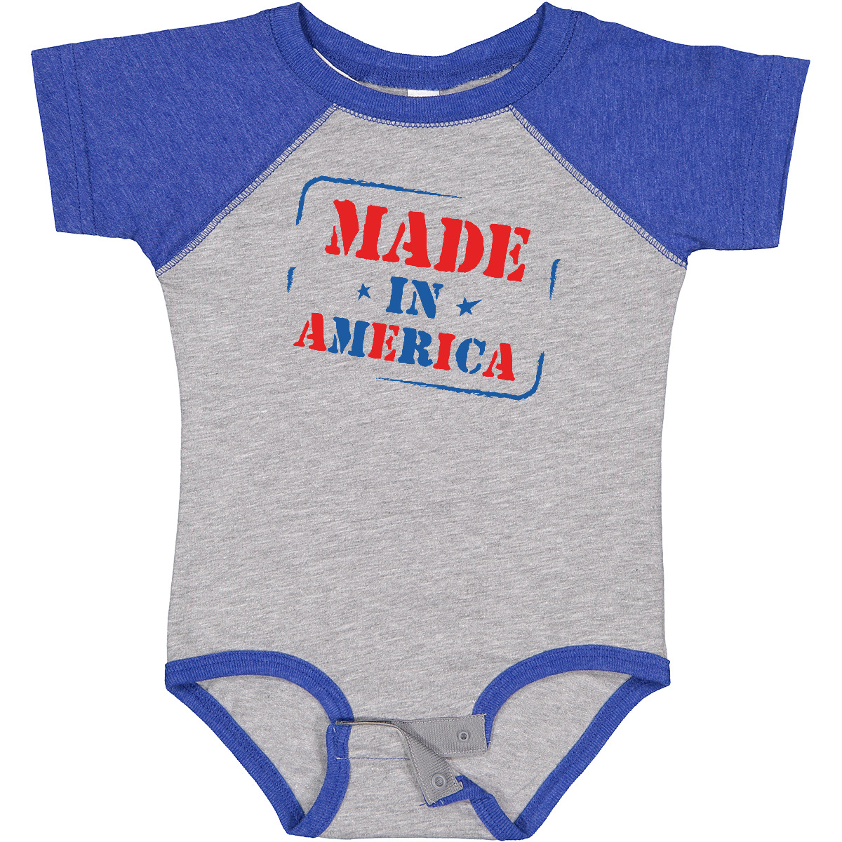 Inktastic Made In America Baby Bodysuit American Red White Blue 4th Of July - Picture 6 of 11