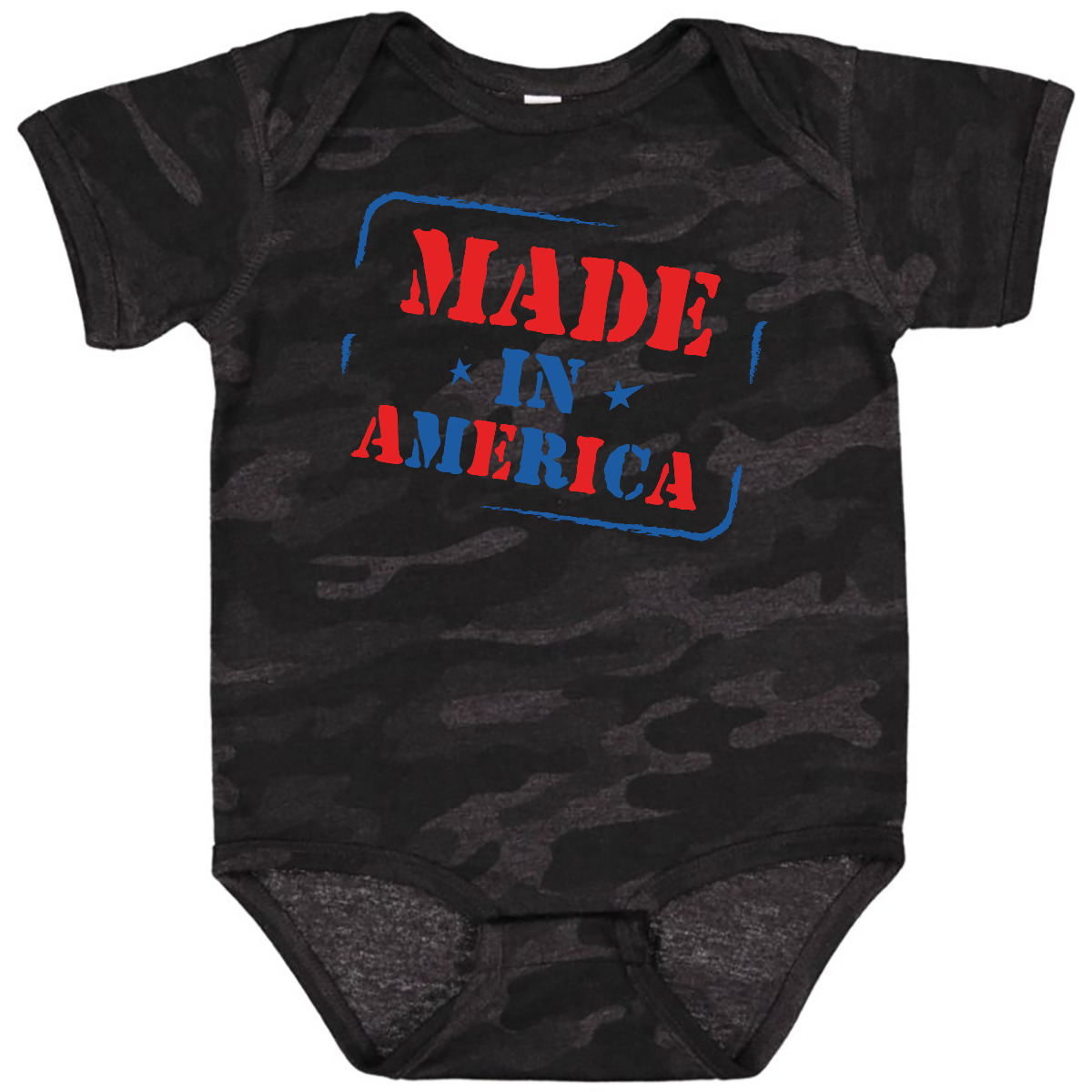 Inktastic Made In America Baby Bodysuit American Red White Blue 4th Of July - Picture 10 of 11