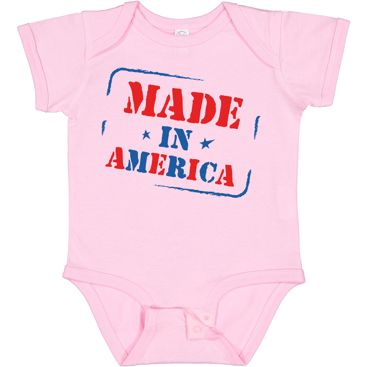 Inktastic Made In America Baby Bodysuit American Red White Blue 4th Of July - Picture 9 of 11