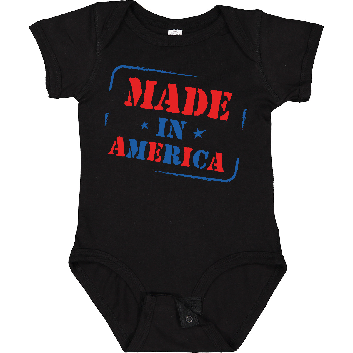Inktastic Made In America Baby Bodysuit American Red White Blue 4th Of July - Picture 3 of 11