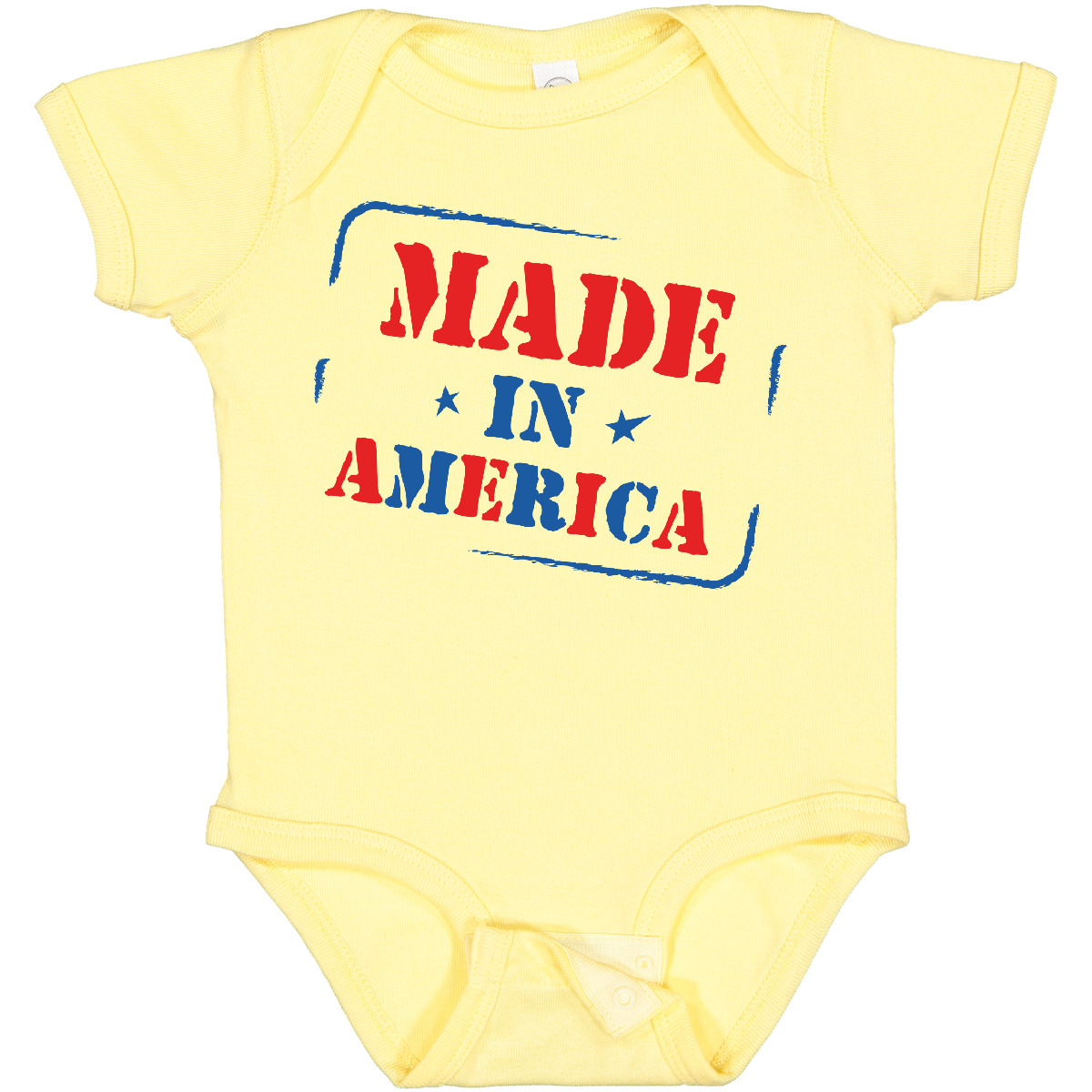 Inktastic Made In America Baby Bodysuit American Red White Blue 4th Of July - Picture 2 of 11