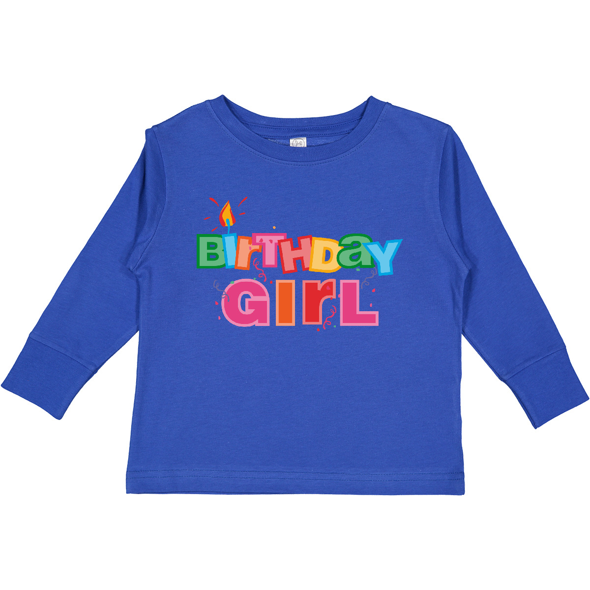 Inktastic Birthday Girl Letters Toddler Long Sleeve T-Shirt Party Colorful Its - Picture 6 of 6