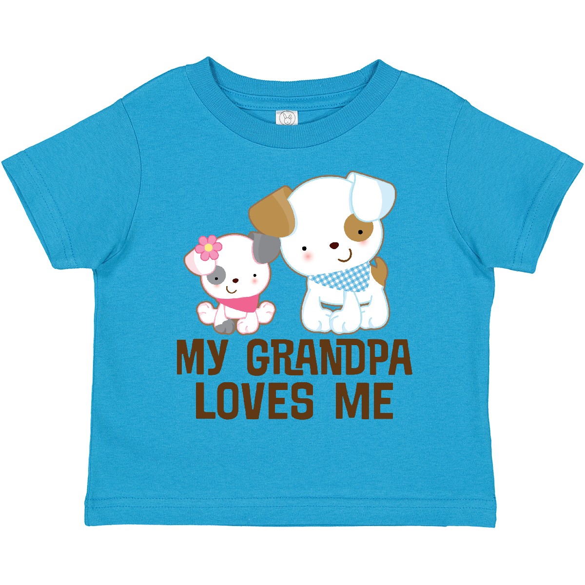 Inktastic My Grandpa Loves Me Girls Toddler T-Shirt Grandchild From Childs Puppy - Picture 12 of 13