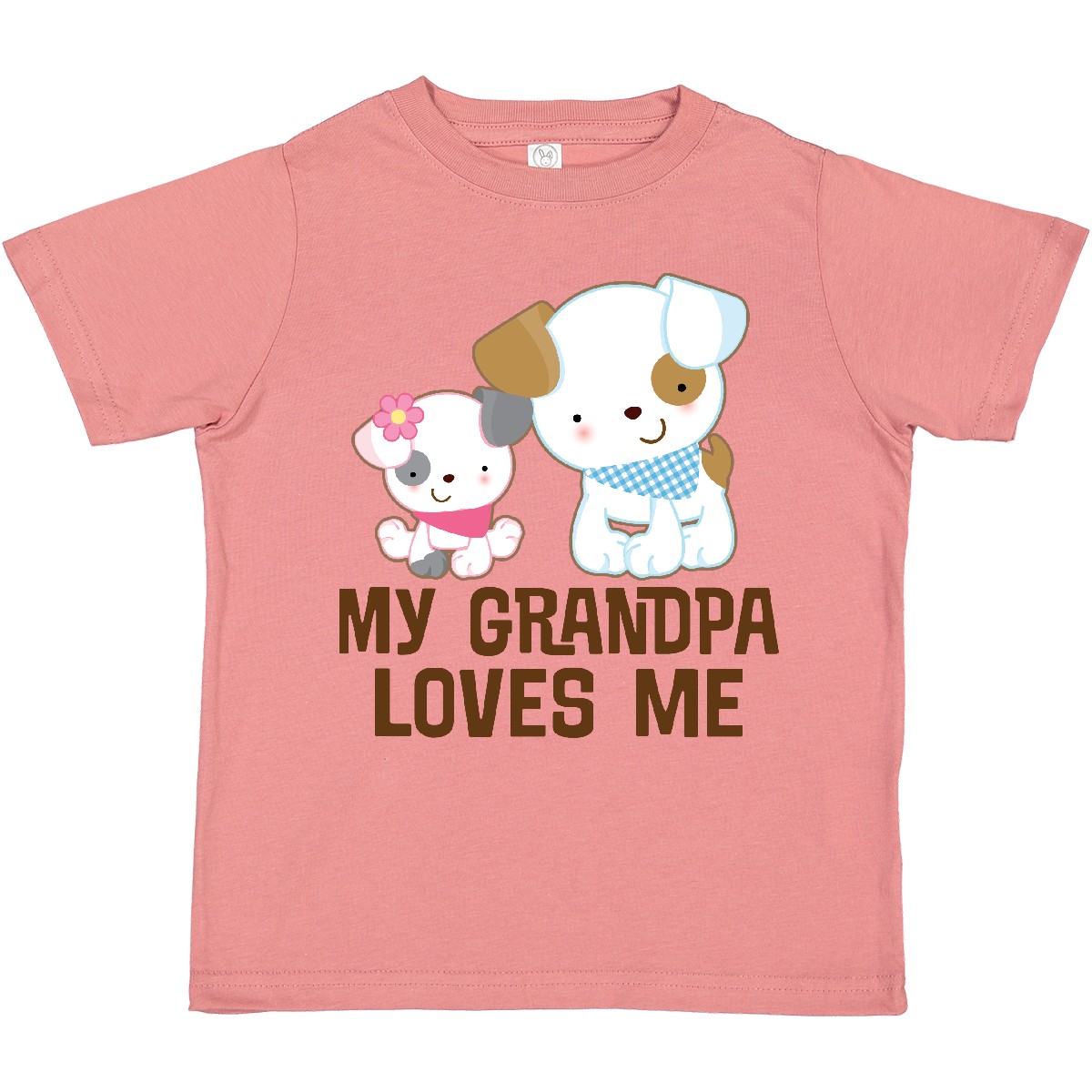 Inktastic My Grandpa Loves Me Girls Toddler T-Shirt Grandchild From Childs Puppy - Picture 7 of 13
