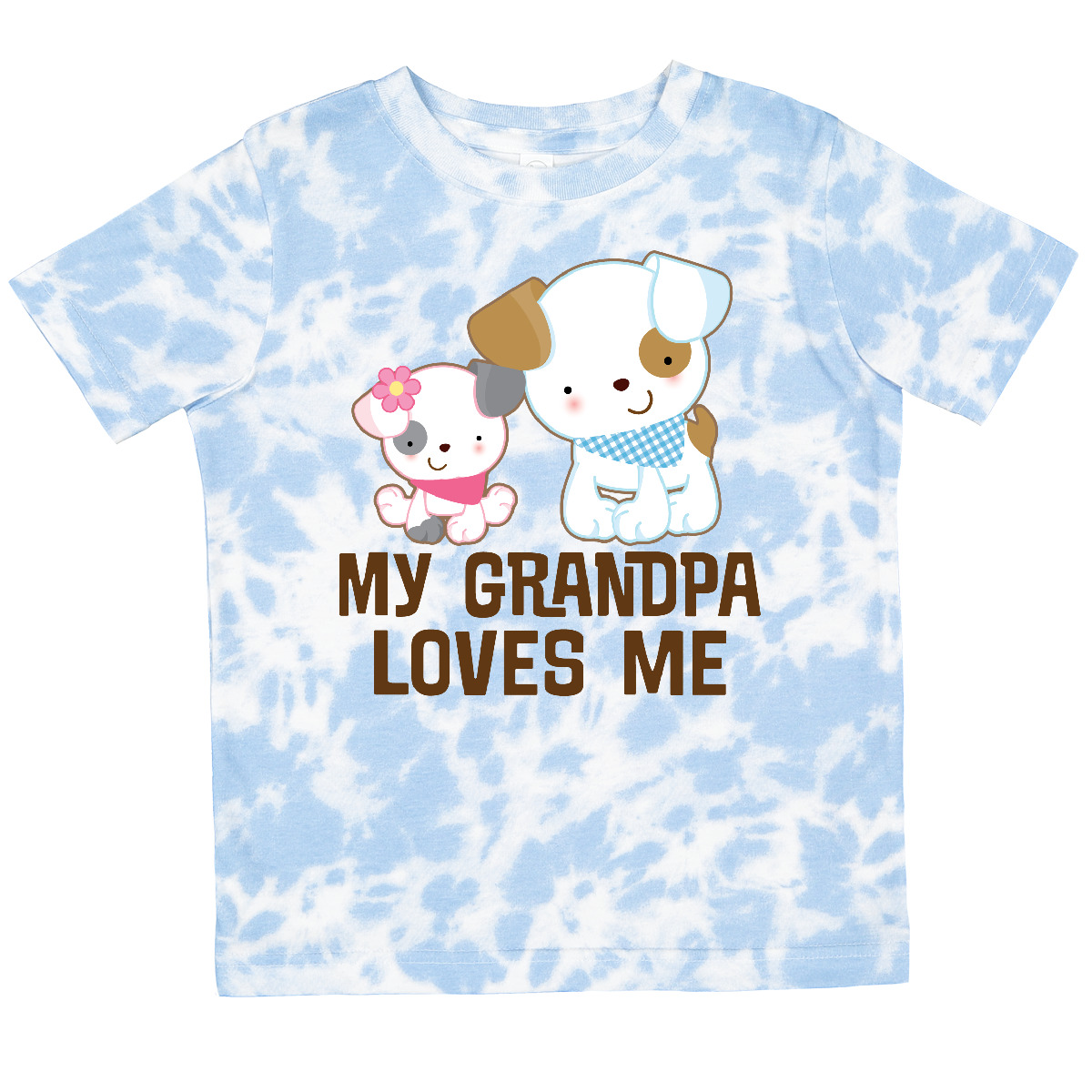 Inktastic My Grandpa Loves Me Girls Toddler T-Shirt Grandchild From Childs Puppy - Picture 11 of 13