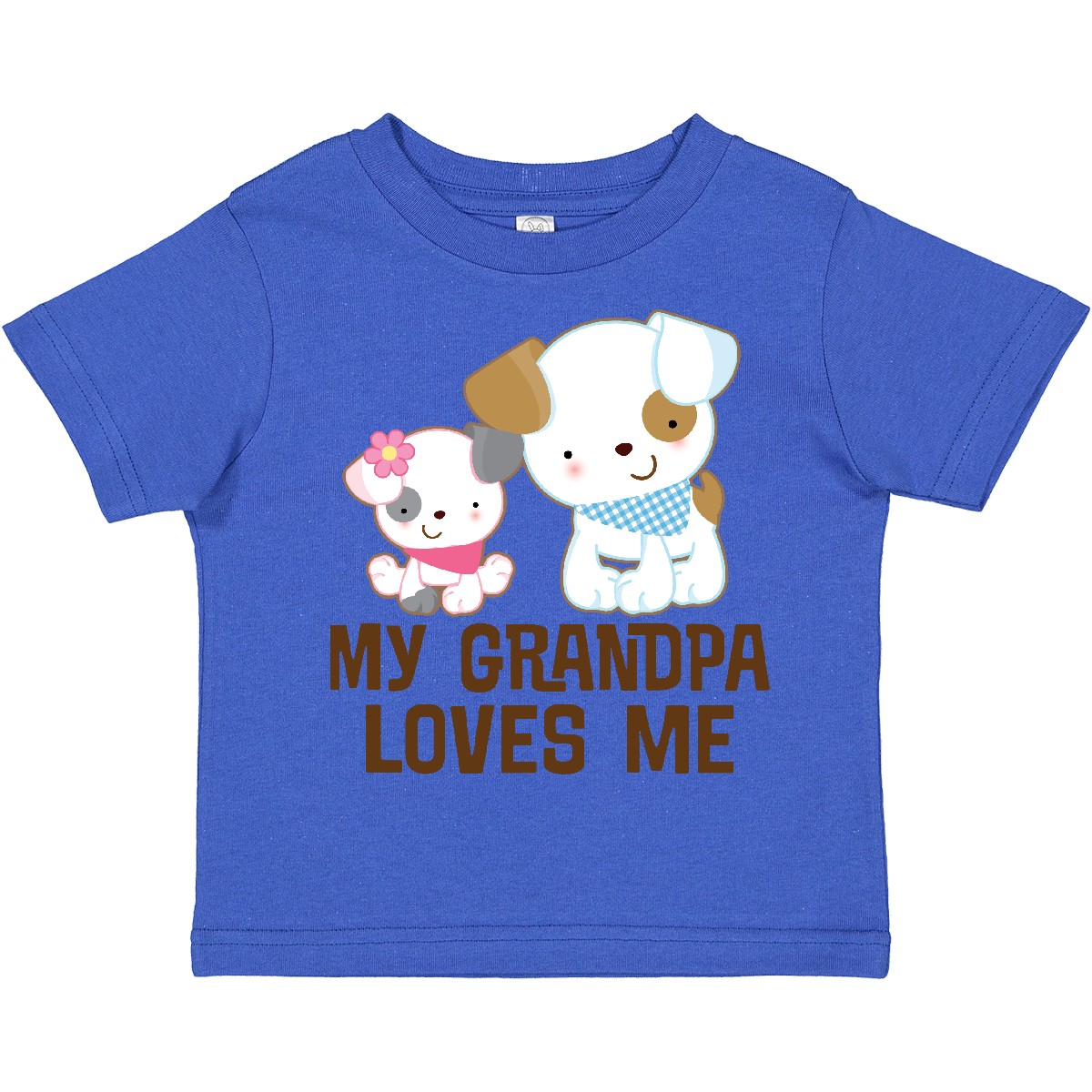 Inktastic My Grandpa Loves Me Girls Toddler T-Shirt Grandchild From Childs Puppy - Picture 10 of 13