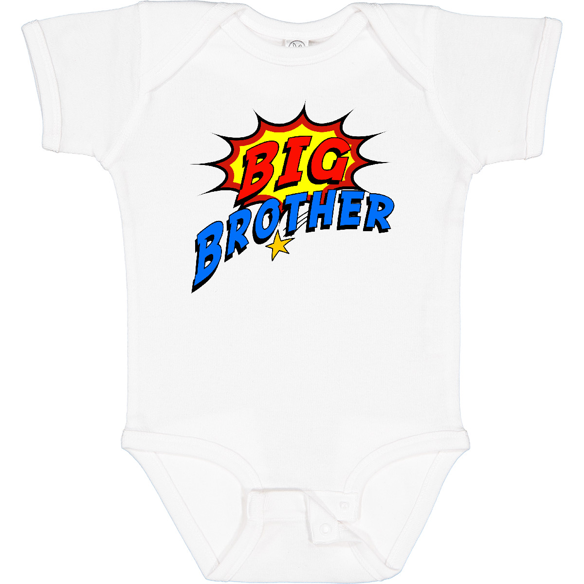 Inktastic Big Brother Superhero Baby Bodysuit Sibling Super Hero Star Shooting - Picture 9 of 9