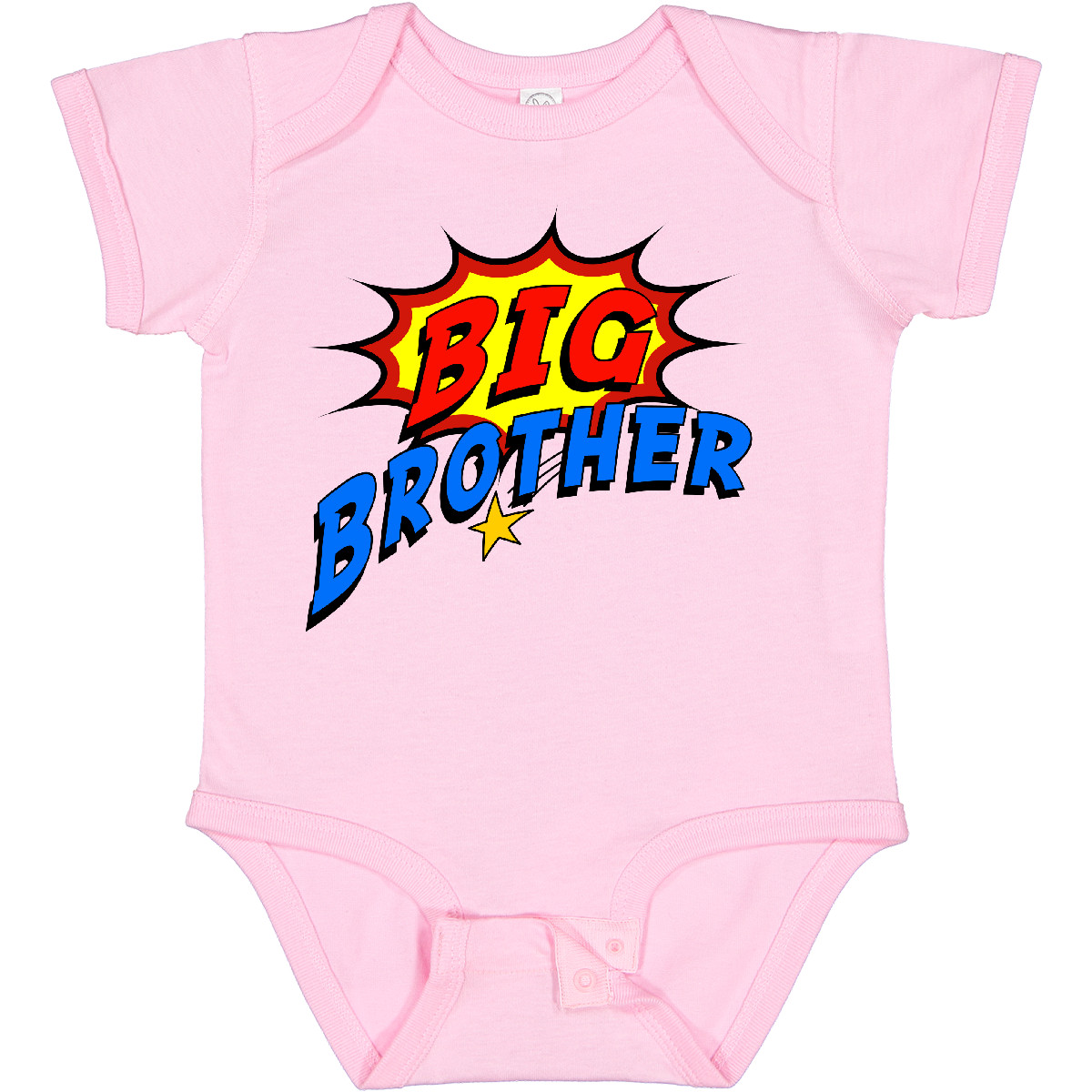 Inktastic Big Brother Superhero Baby Bodysuit Sibling Super Hero Star Shooting - Picture 7 of 9