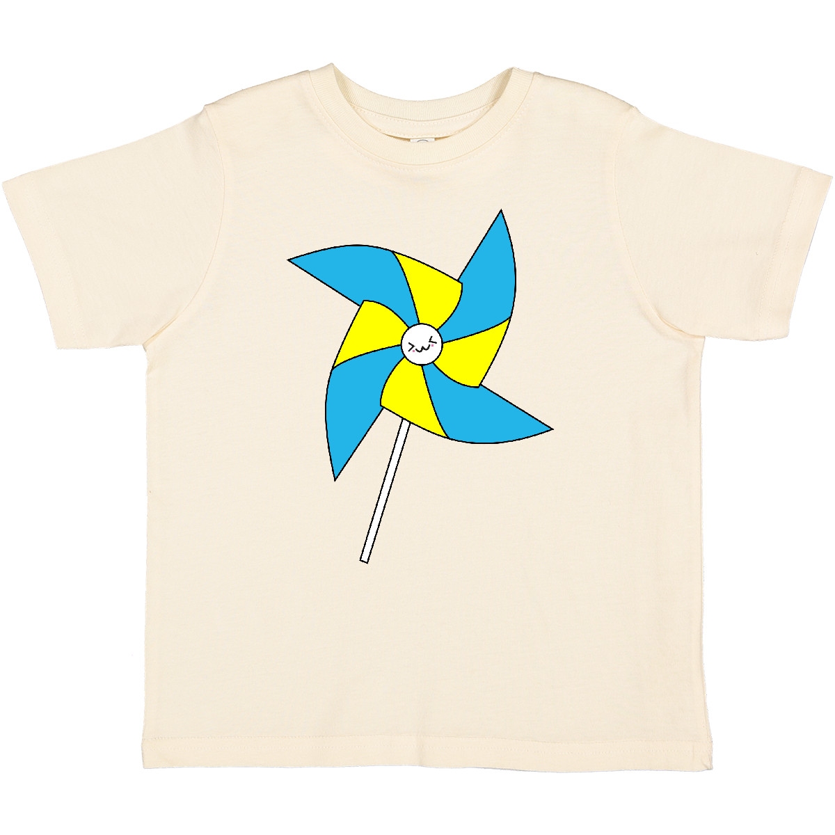 Inktastic Yellow And Blue Pinwheel Toddler T-Shirt Kawaii Japan Summer Child Kid - Picture 8 of 13
