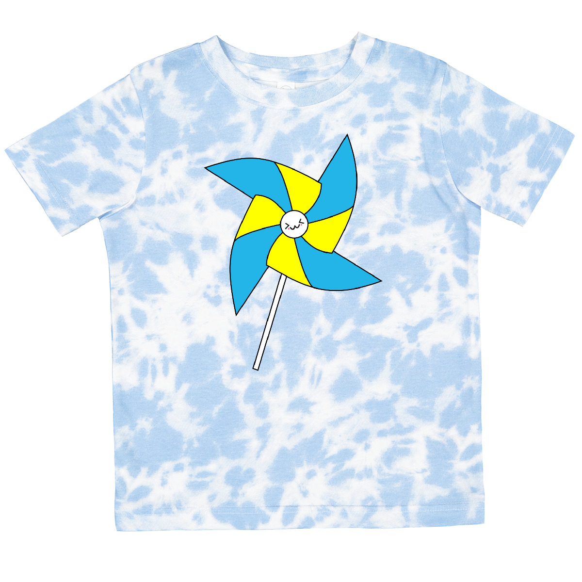 Inktastic Yellow And Blue Pinwheel Toddler T-Shirt Kawaii Japan Summer Child Kid - Picture 12 of 13