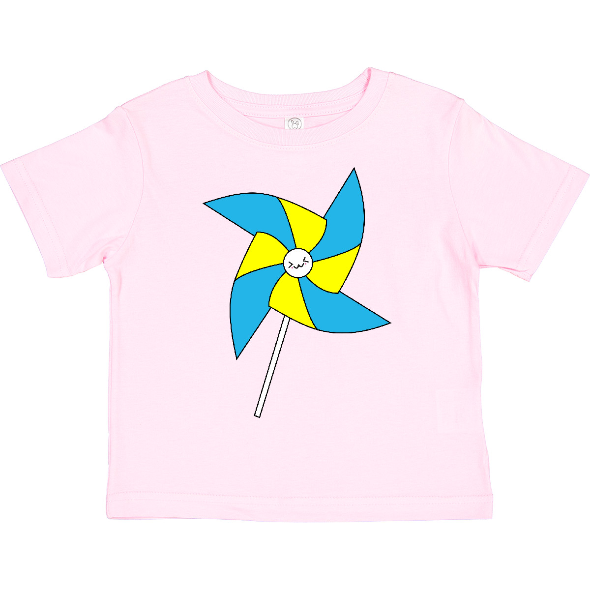 Inktastic Yellow And Blue Pinwheel Toddler T-Shirt Kawaii Japan Summer Child Kid - Picture 10 of 13