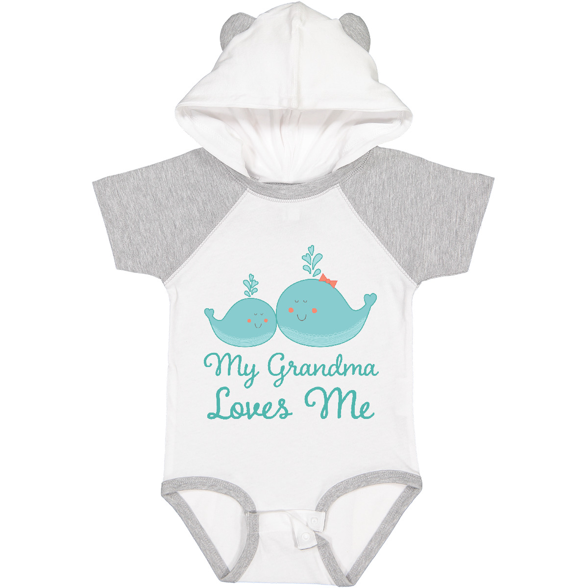Body de bebé Inktastic My Grandma Loves Me de nieto nieto familia mar - Imagen 8 de 8