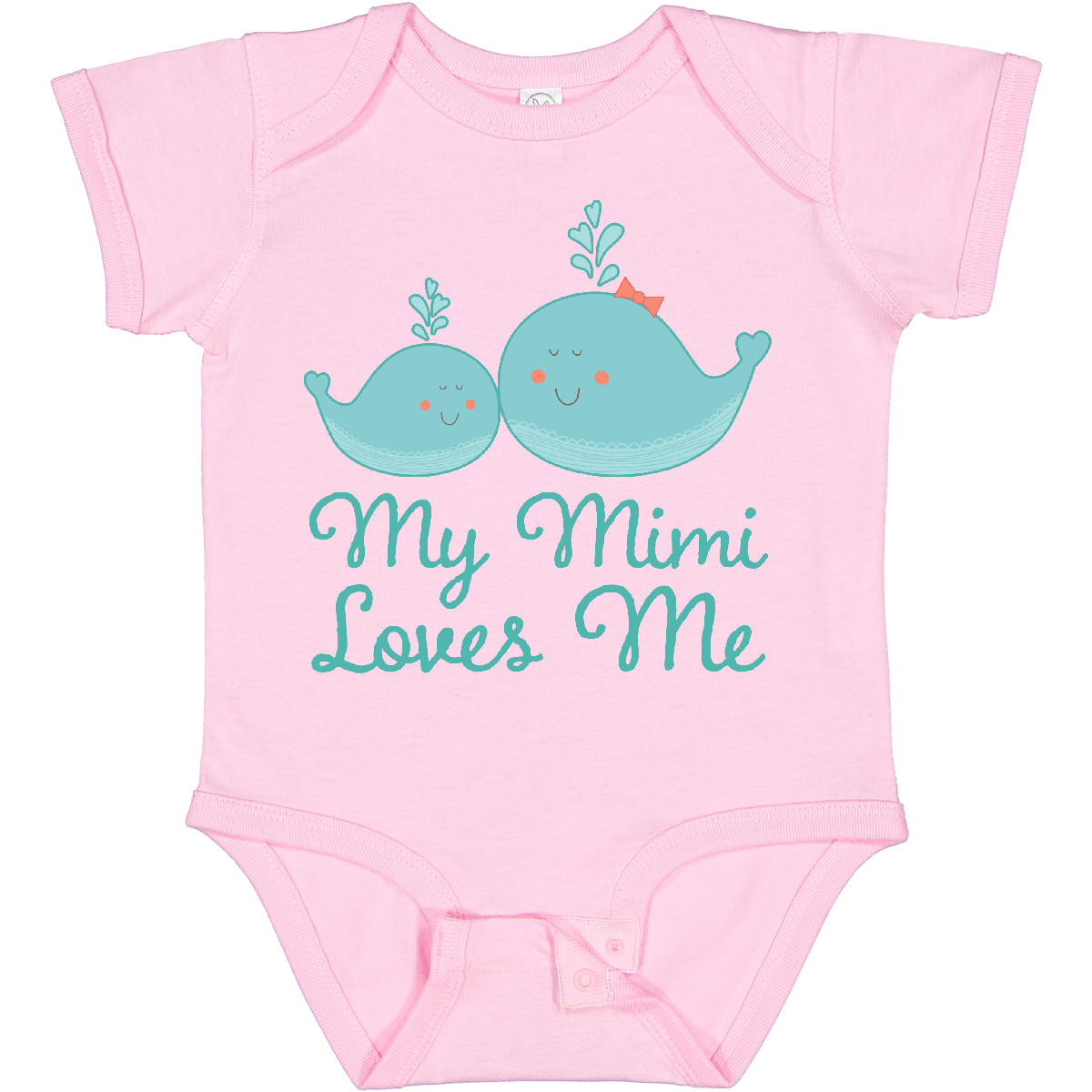 Inktastic My Mimi Loves Me Baby Bodysuit - Cute Elephant Grandchild Outfit