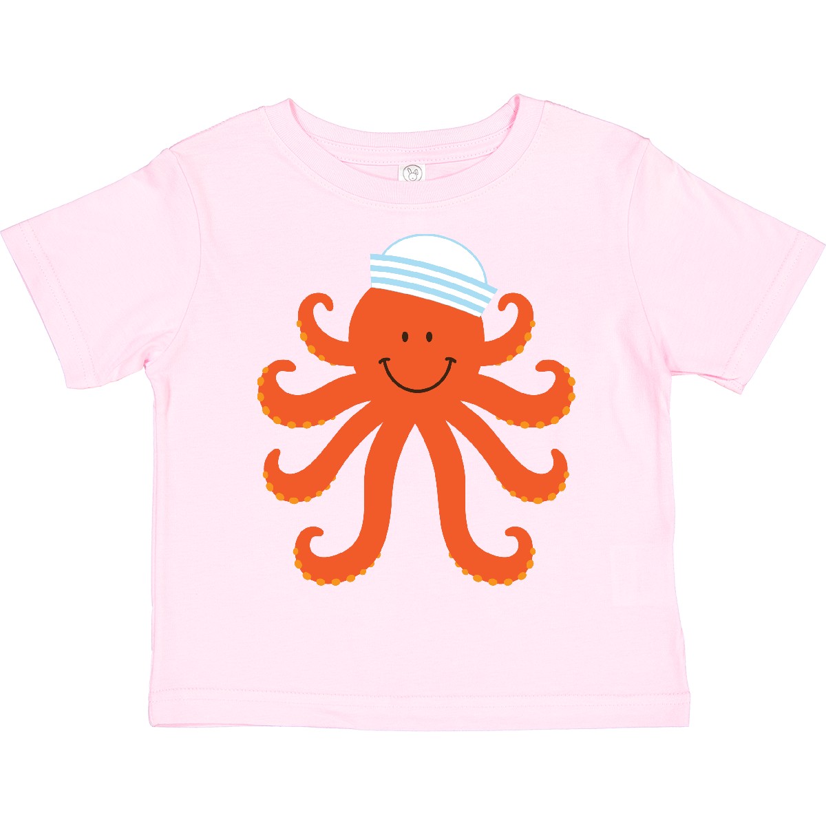 Inktastic Orange Octopus Cute Sea Creature Nautical Toddler T-Shirt Creatures - Picture 7 of 8