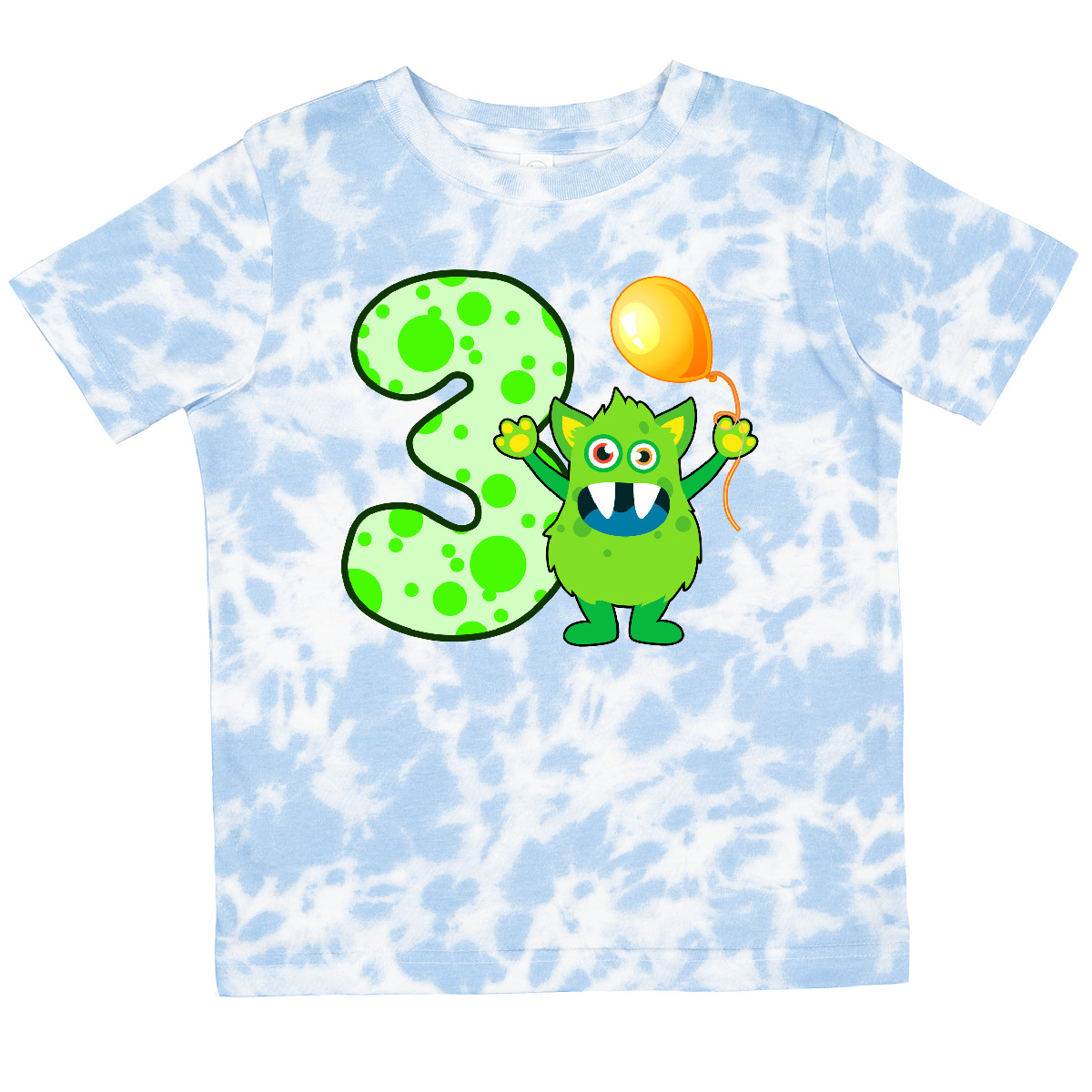 Inktastic 3rd Birthday Monster Toddler T-Shirt Child Preschooler Kid Clothing - Picture 9 of 10