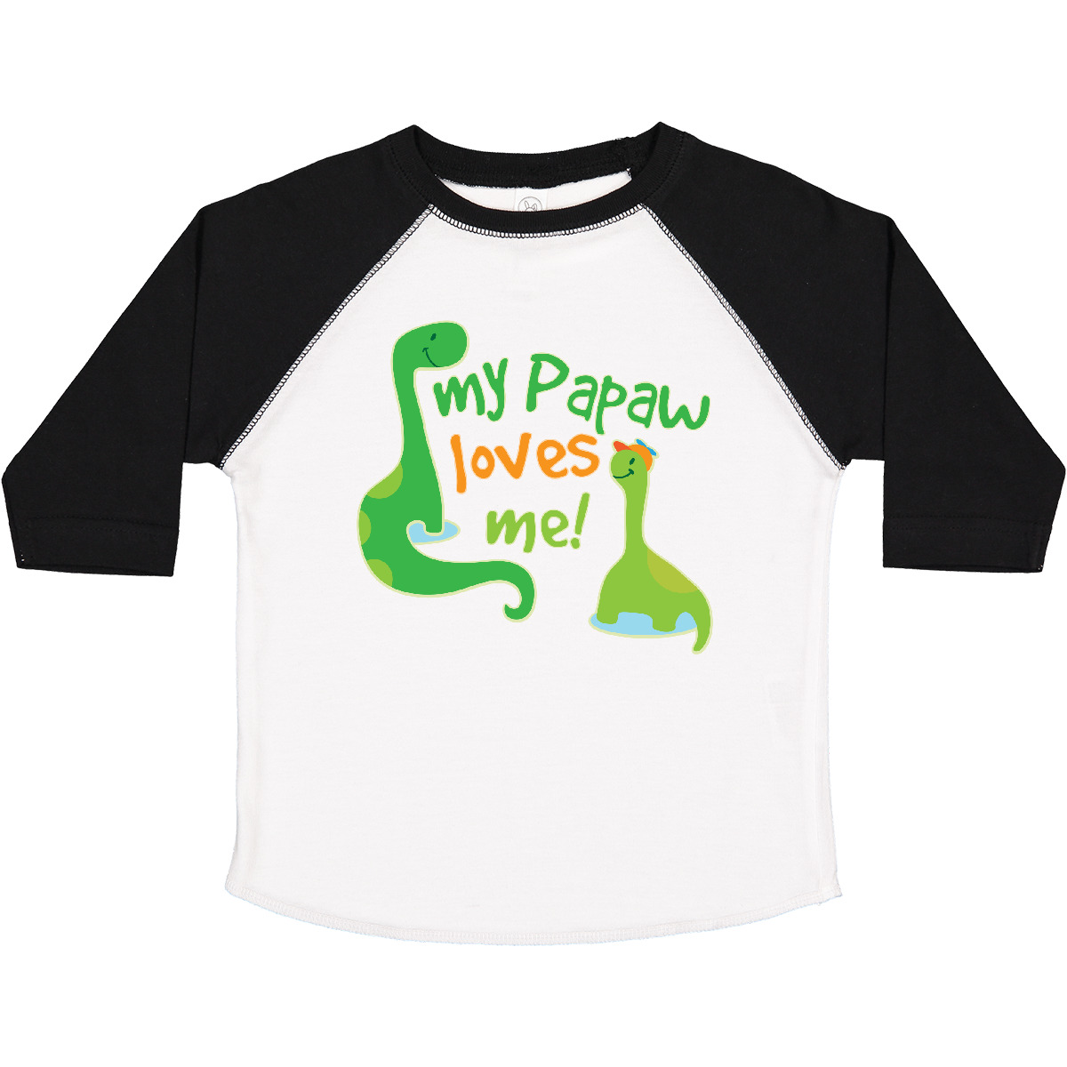 Inktastic My Papaw Loves Me Dinosaur Toddler T-Shirt From Grandpa Grandson Kids - Picture 6 of 6