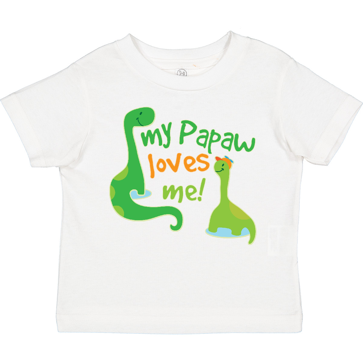 Inktastic My Papaw Loves Me Dinosaur Toddler T-Shirt From Grandpa Grandson Kids - Picture 5 of 6