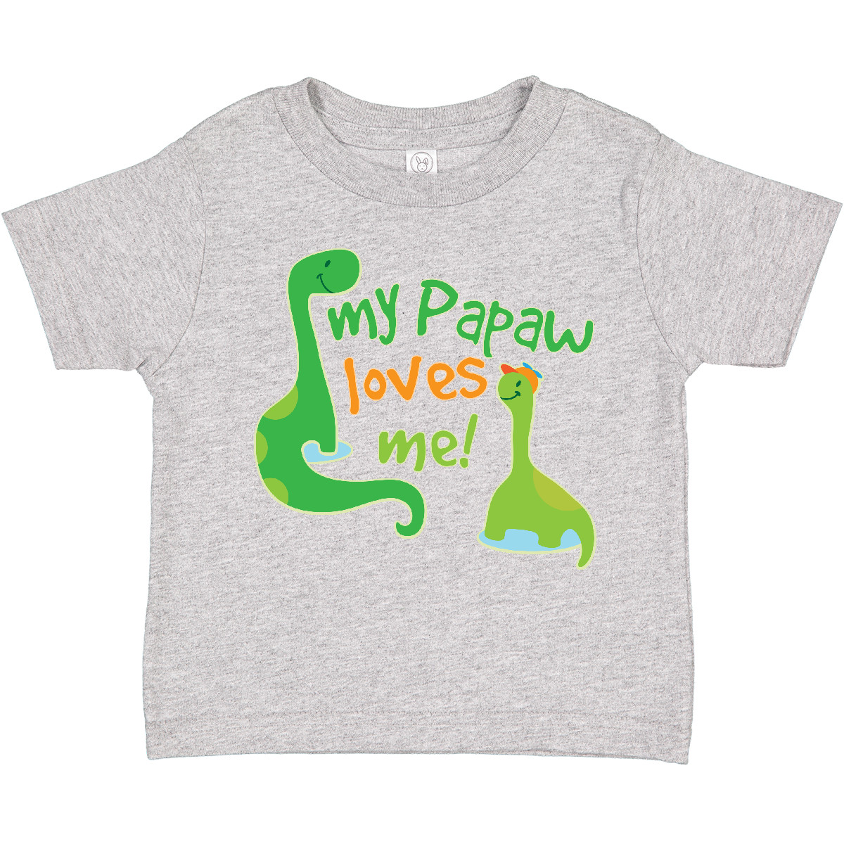 Inktastic My Papaw Loves Me Dinosaur Toddler T-Shirt From Grandpa Grandson Kids - Picture 3 of 6