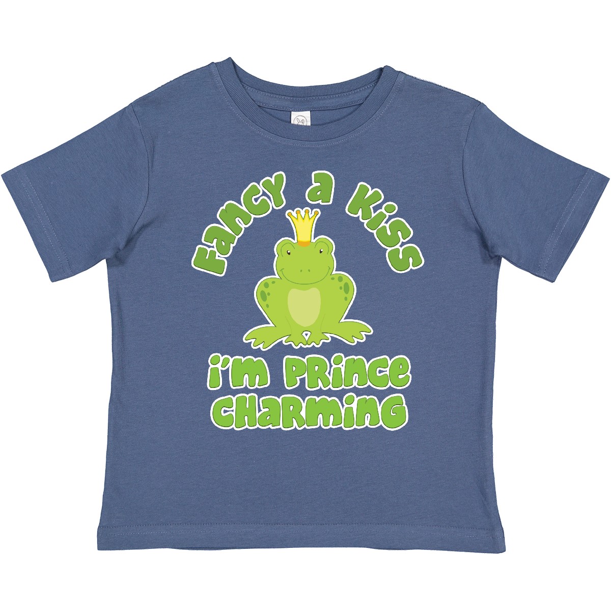 Inktastic Fancy A Kiss I'm Prince Charming Toddler T-Shirt Frog Child Kid - Picture 4 of 10