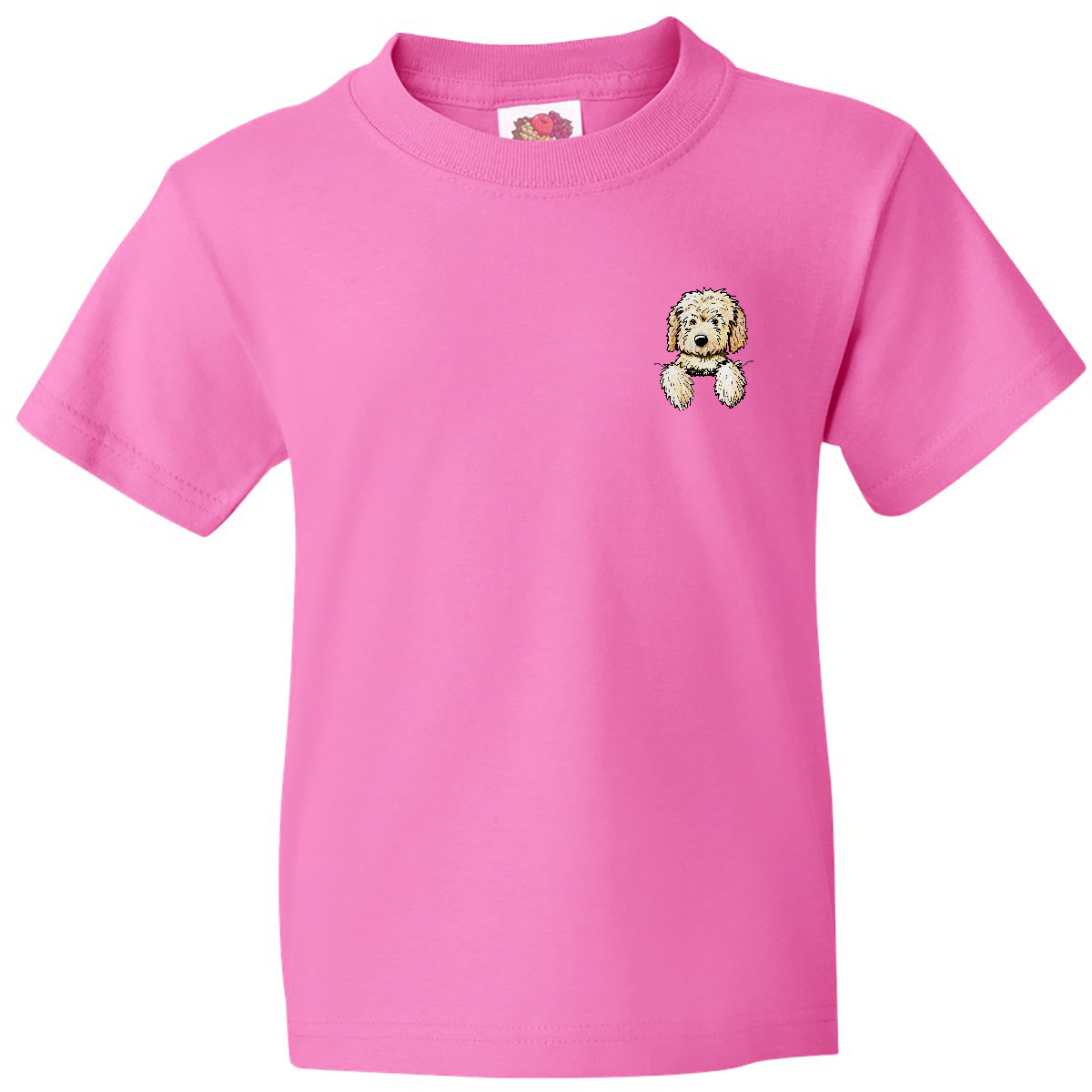 Inktastic Pocket Goldendoodle Youth T-Shirt - KiniArt Doodle Dog Labradoodle Pet - Picture 2 of 10
