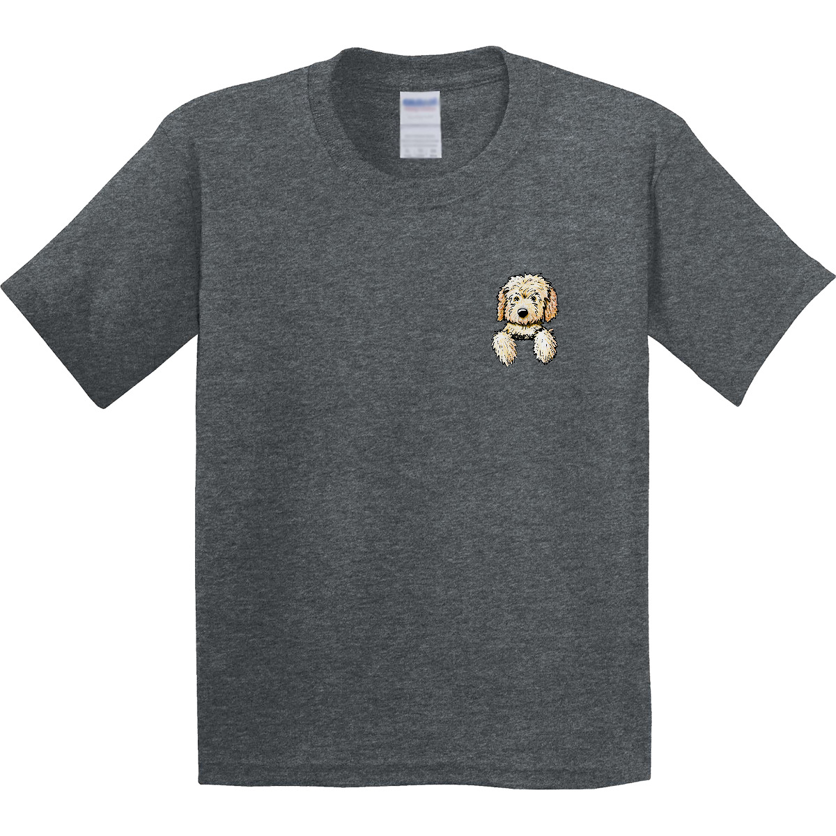 Inktastic Pocket Goldendoodle Youth T-Shirt - KiniArt Doodle Dog Labradoodle Pet - Picture 8 of 11