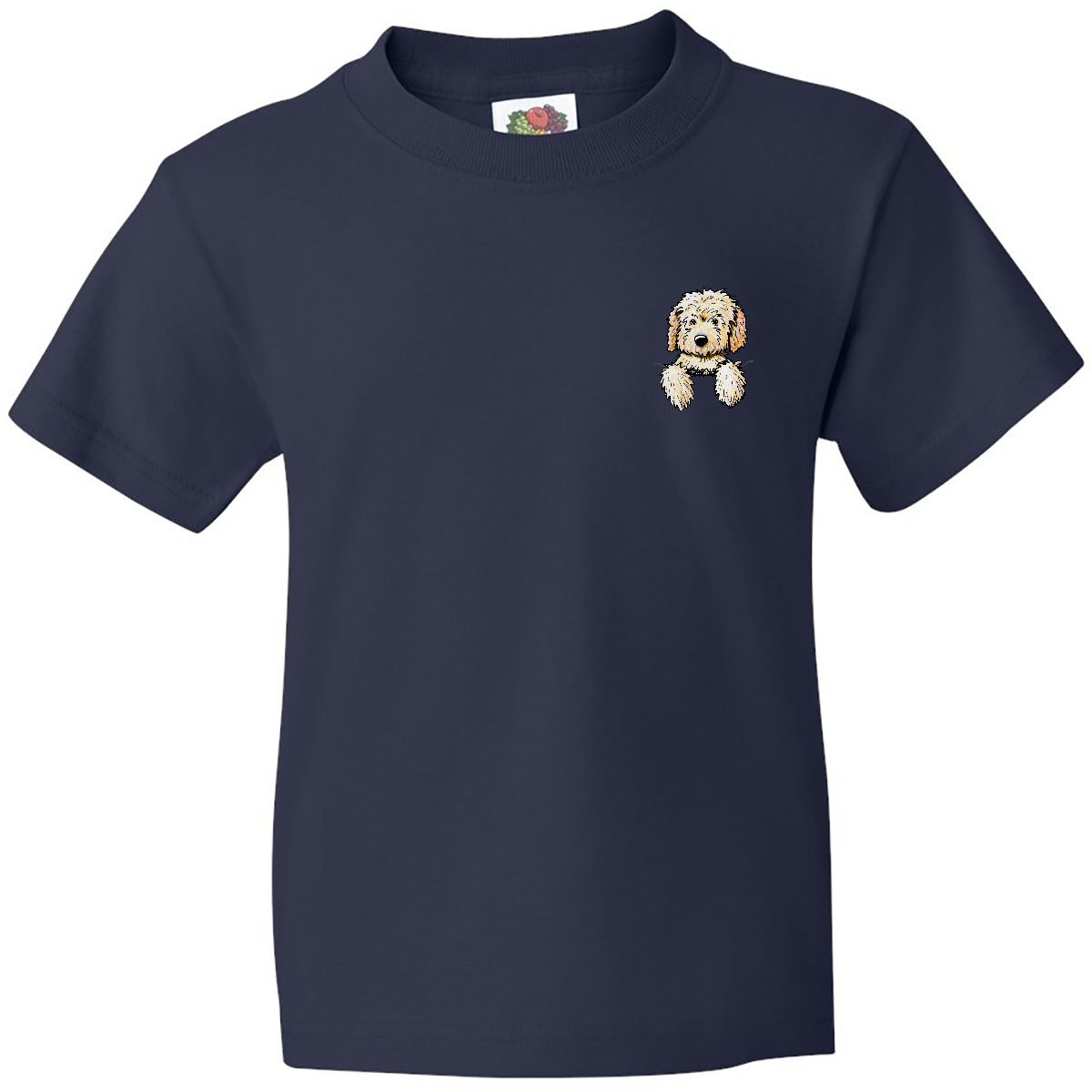 Inktastic Pocket Goldendoodle Youth T-Shirt - KiniArt Doodle Dog Labradoodle Pet - Picture 5 of 10