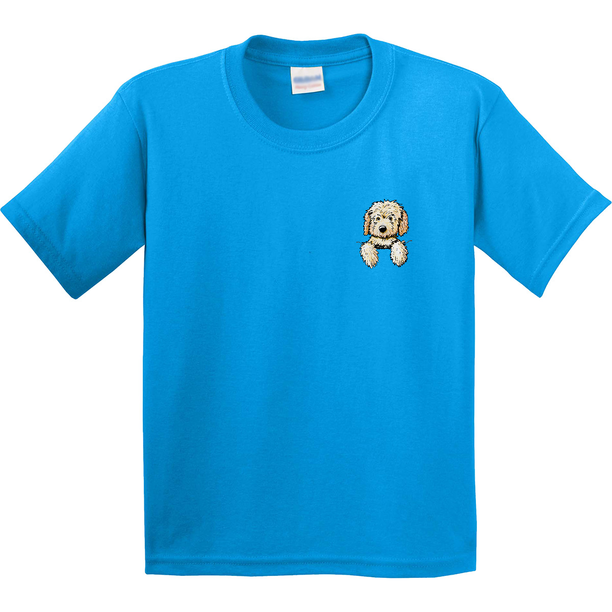 Inktastic Pocket Goldendoodle Youth T-Shirt - KiniArt Doodle Dog Labradoodle Pet - Picture 7 of 11