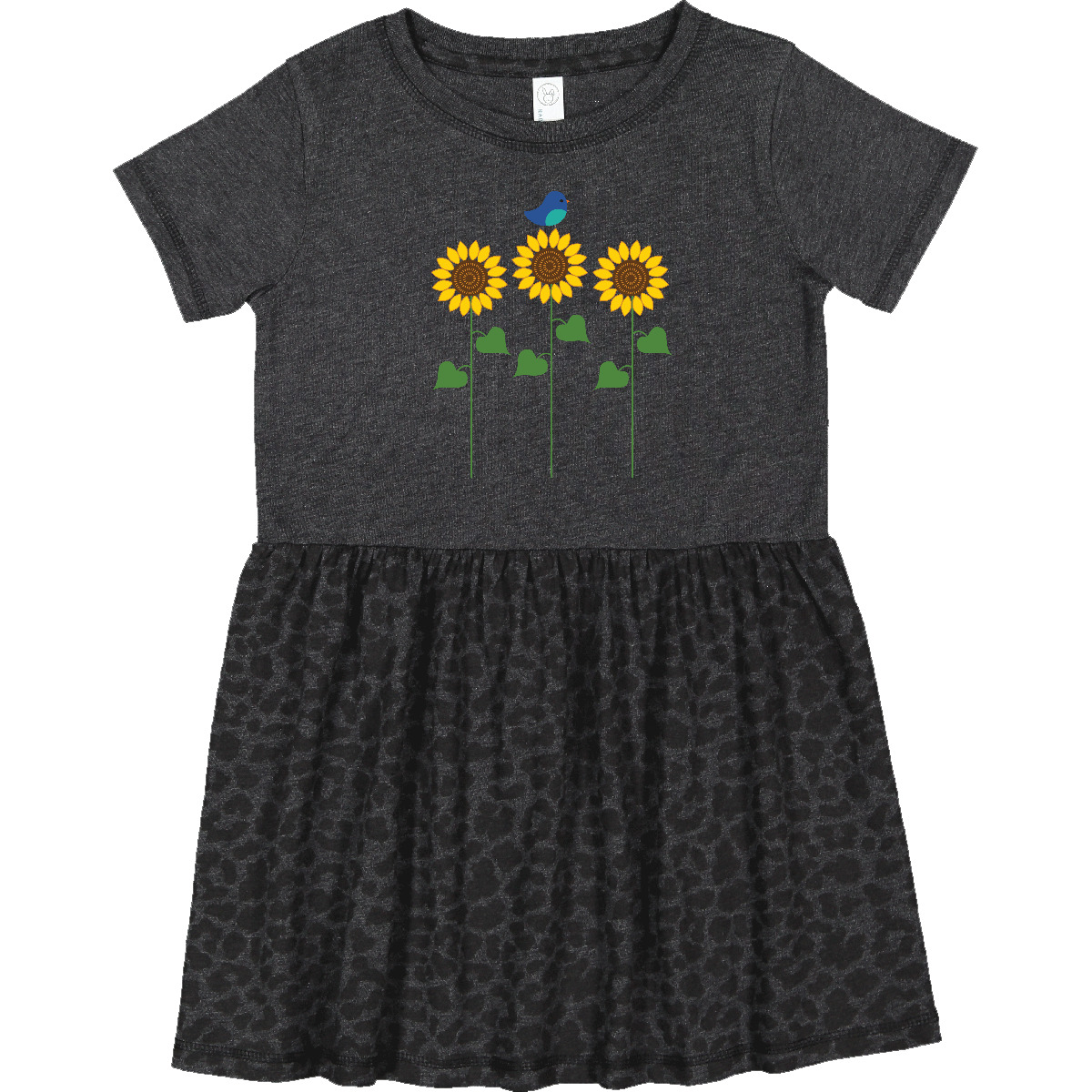 Inktastic Sunflower Garden And Bird Toddler Dress Gardening Summer Bluebird Cute - Picture 4 of 5