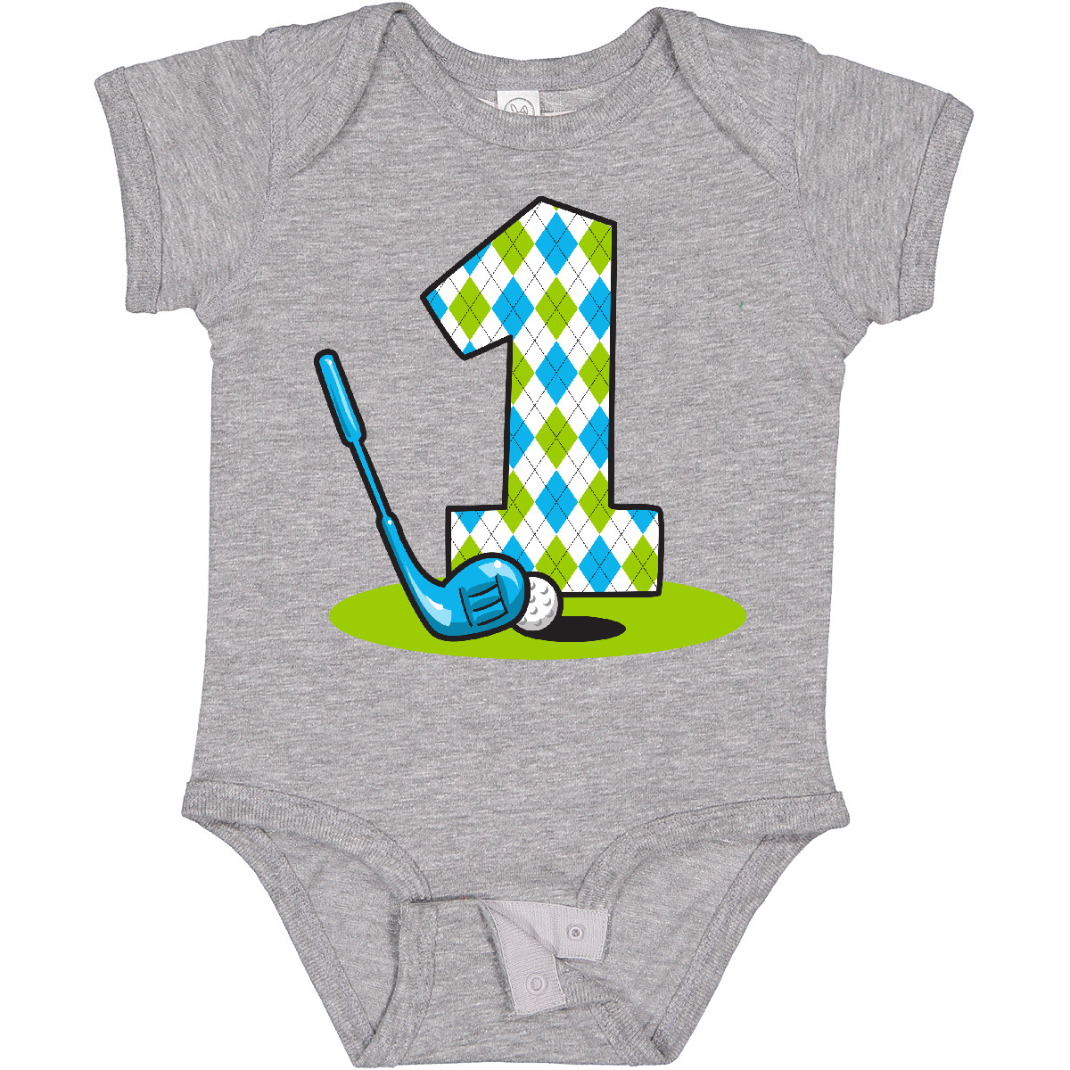 1st Birthday Baby Bodysuit Golfer Idea From One-piece