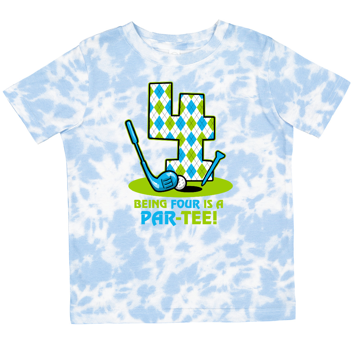 Inktastic Golf Par-Tee 4. Geburtstag Kleinkind T-Shirt Argyle Club Ball Tee Kind - Bild 8 von 10