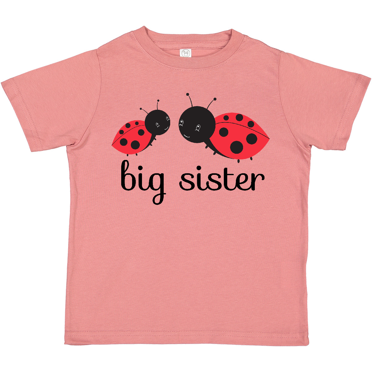 Inktastic Big Sister Toddler T-Shirt Ladybugs Red Black Little Child Preschooler - Picture 9 of 11