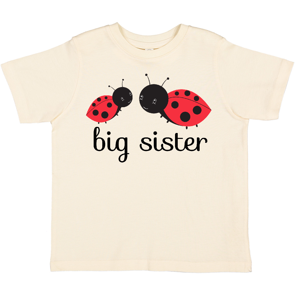 Inktastic Big Sister Toddler T-Shirt Ladybugs Red Black Little Child Preschooler - Picture 10 of 11