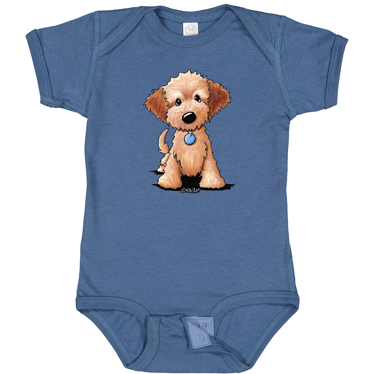 Inktastic KiniArt Mini Goldendoodle Baby Bodysuit - KiniArt Puppy Dog Kim Niles - Bild 7 von 11