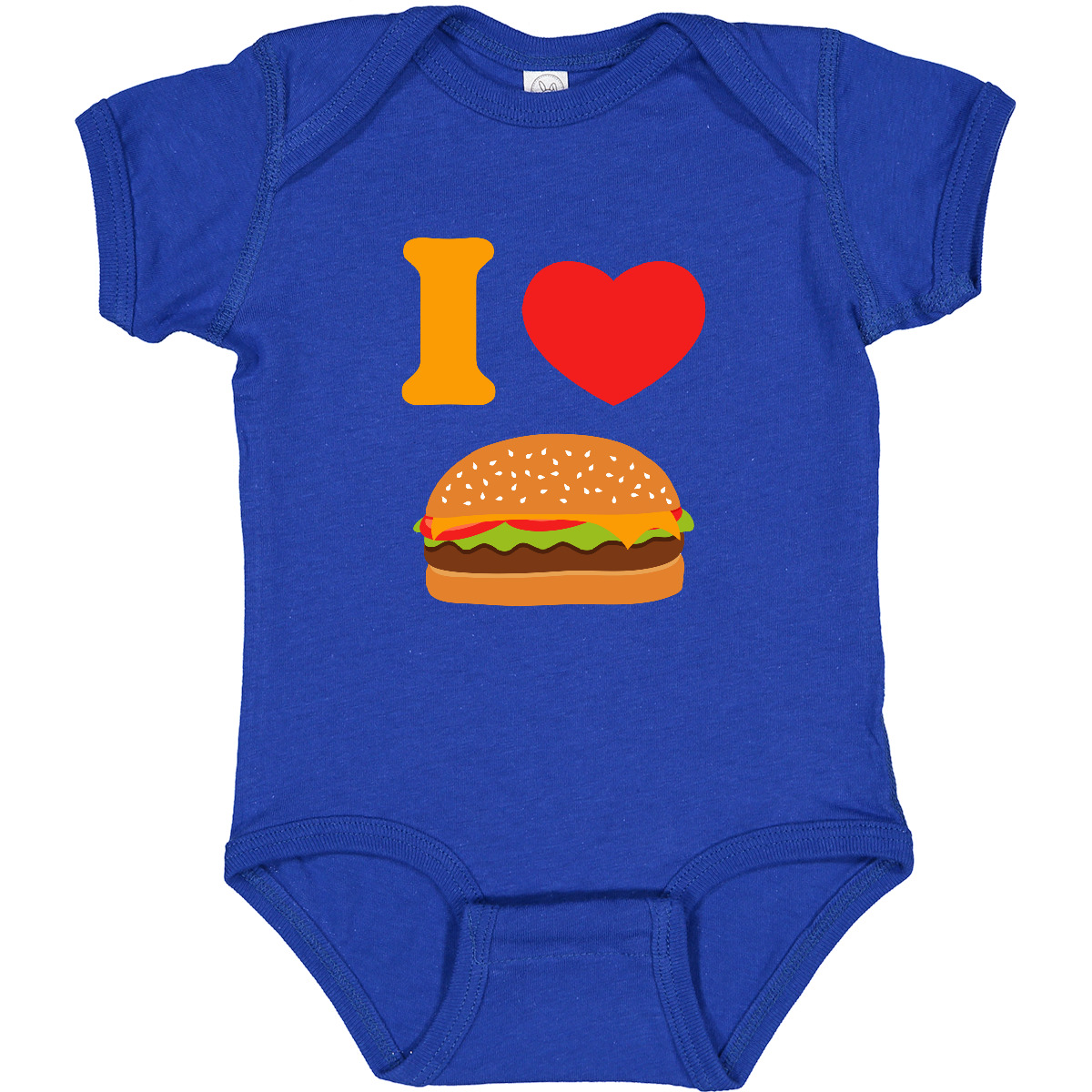 Inktastic I Love Cheeseburgers Baby Bodysuit Cheeseburger Heart Hamburger Cute - Picture 13 of 17